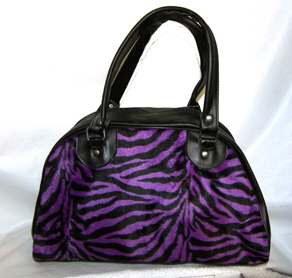 BOLSO BOWLING CEBRA MORADA